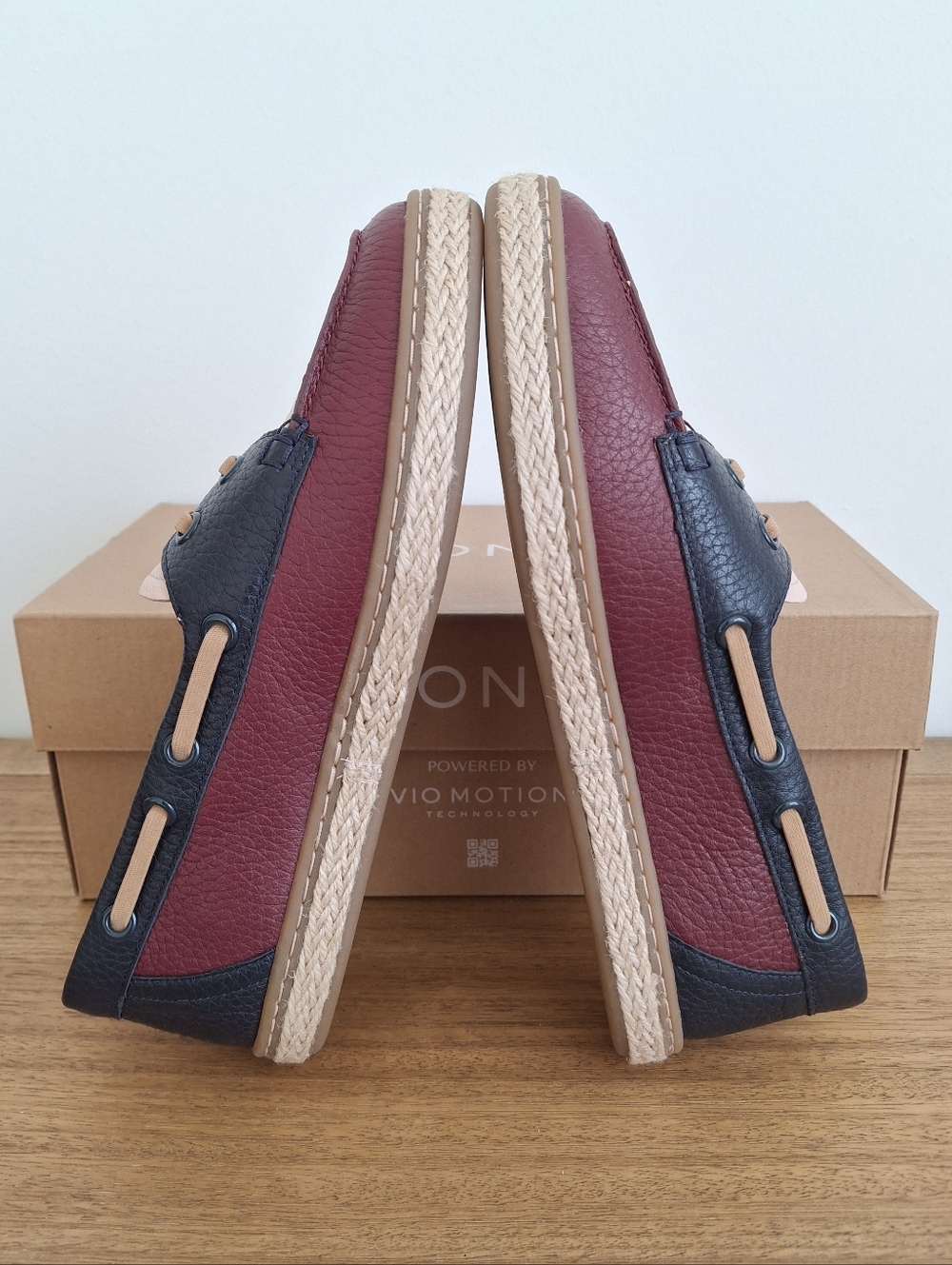 (New)‎ Vionic – Bay Comfort Leather Boat Shoes (Cherry Jubilee) – Women's 6.5 - Picture 6 of 13